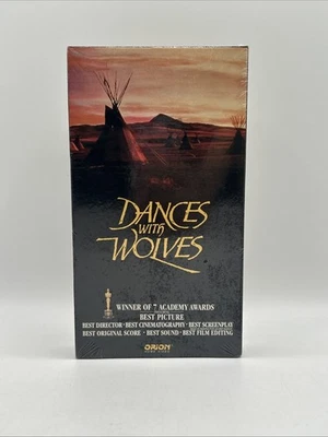 Dances with Wolves VHS 1993 Tape Kevin Costner BRAND NEW FACTORY SEALED 🇺🇸 - Image 1 of 4