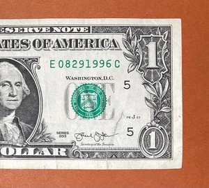 August 29, 1996 (E 08291996 C) Birthday $1 One Dollar Bill Serial Number - Picture 1 of 3