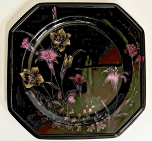 Mikasa Piatto Tritatutto Prato Ebano, Nero Lucido, Rosa e Giallo Fiori - Foto 1 di 3