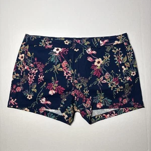 Pantalones Cortos ANA A New Approach Sarga Estampado Multi Floral Para Mujer Talla 16 Azul Elástico - Imagen 1 de 15