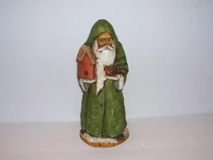 Vintage 1998 Anothy Costanza geschnitzt Volkskunst Weihnachten Santa - Bild 1 von 5