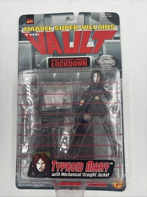 Vintage 1998 Marvel Super-Villains The Vault Typhoid Mary Action Figure Toy Biz - Image 1 of 2