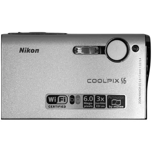 Nikon COOLPIX S6 6.0MP Digital Camera Silver (WORKS GREAT) - Picture 1 of 13