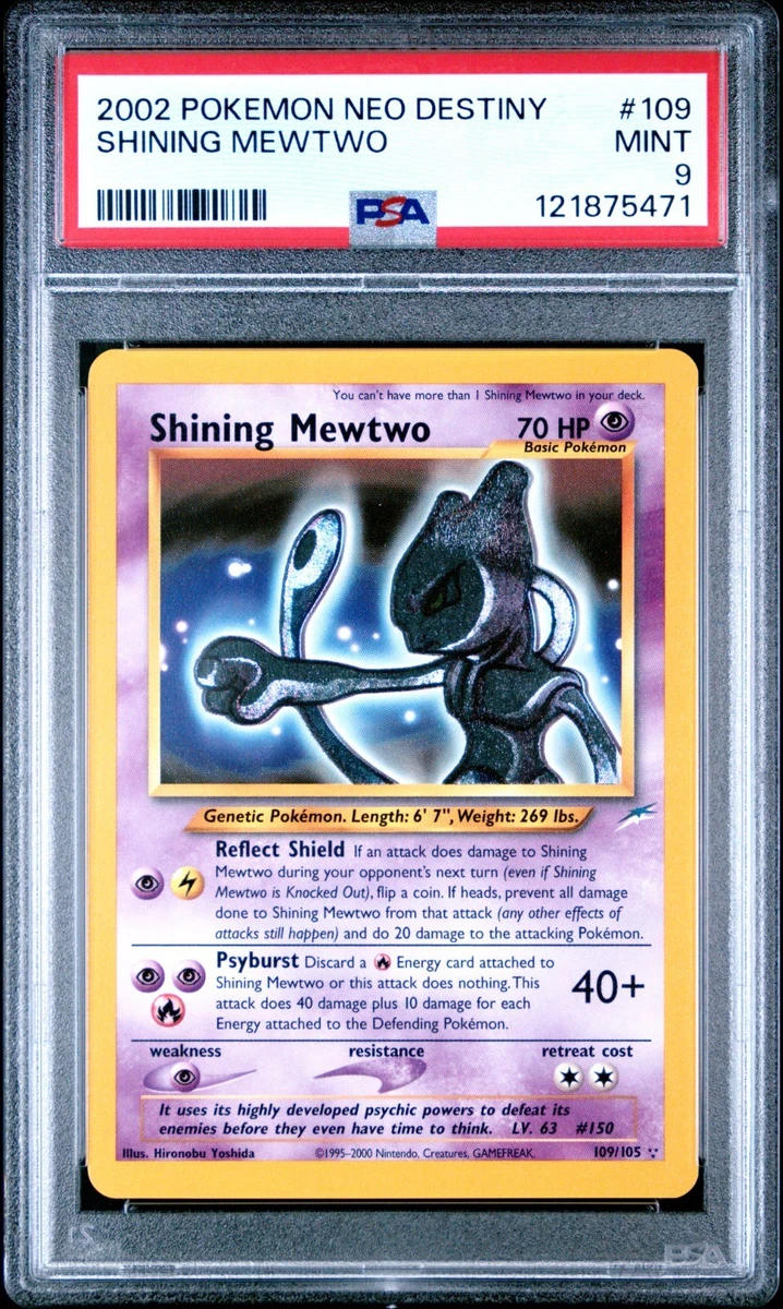 Mewtwo Pokémon TCG Neo Destiny Individual Collectible Card Game