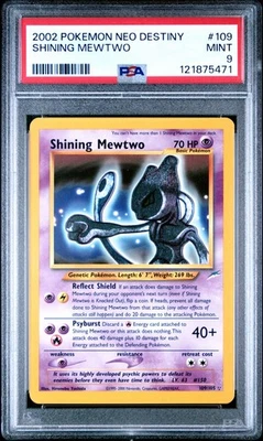 Shining Mewtwo - Holo PSA 9 - Neo Destiny - 2002 - #109/105 - Pokemon - Vintage - Image 1 of 2