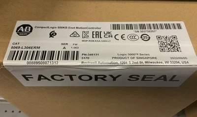 New Sealed Allen Bradley 5069-L306ERM SER A CompactLogix 5380 Controller - Image 1 of 4