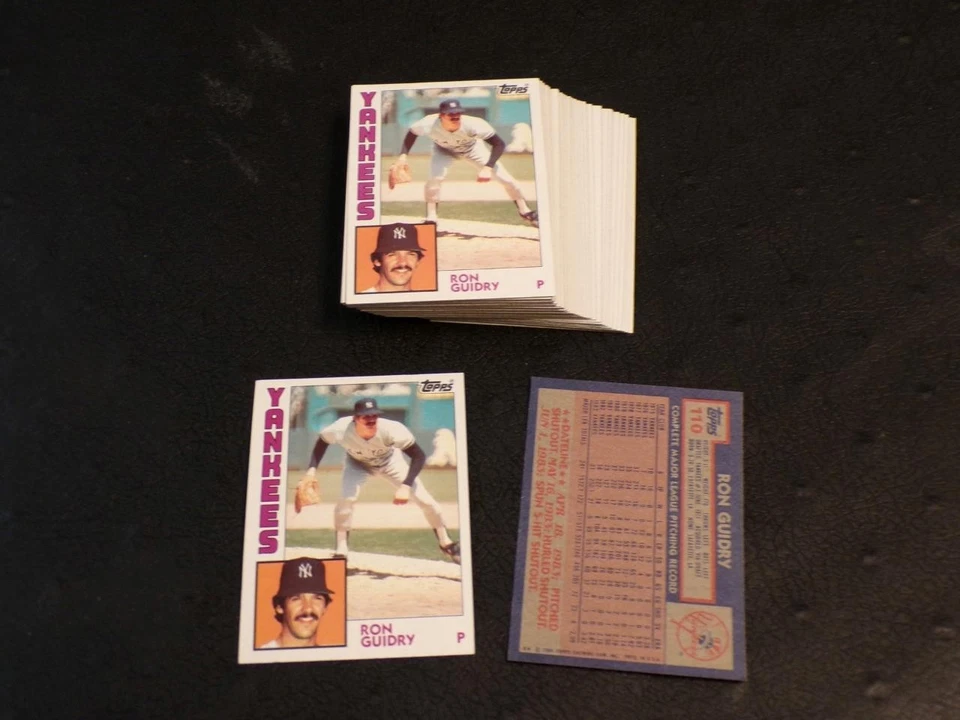1984 Topps #110 ¡Lote de 40 tarjetas RON GUIDRY! ¡YANKEES! Foto 1 de 1