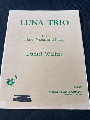 Luna Trio for Flute Viola & Harp by Daniel Walker SU222 SMC Music Book - Image 1 of 3
