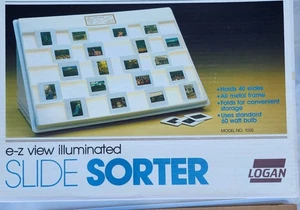 Vintage SLIDE SORTER Model 1055 E-Z View Illuminated in Original Box - Picture 1 of 7