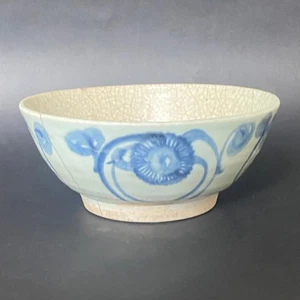 Antique Ming Dynasty 17th Century Zhangzhou Swatow-Ware Pottery Bowl China 21cm - Picture 1 of 8