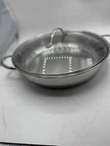 Potobelo Acierinox 12” Pan With Lid- Stainless Steel Two Handles - Picture 1 of 6
