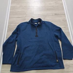 LL Bean Herren 1/4 Zip Sweater Pullover Navy Blau 3XL Tall - Bild 1 von 11
