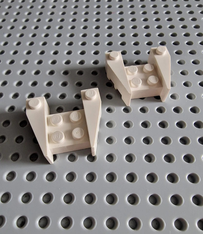 LEGO Keilstein Cockpit 3x4 weiß 2 Stück White Wedge 50373 A049 - Bild 1 von 1