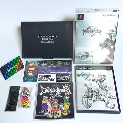 PS2 KINGDOM HEARTS FINAL MIX Platinum Limited Complete Set Japan Ver. No English - Image 1 of 4