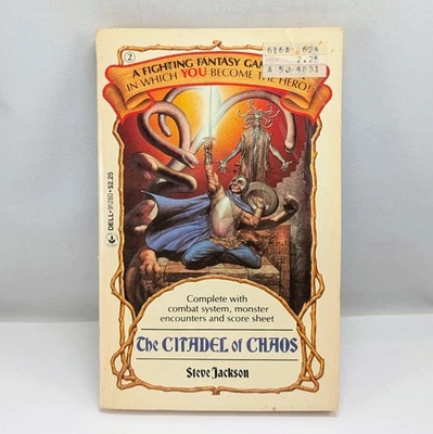 Fighting Fantasy #2 Citadel of Chaos - Steve Jackson Games - 1985 Vintage RPG PB Foto 1 de 4