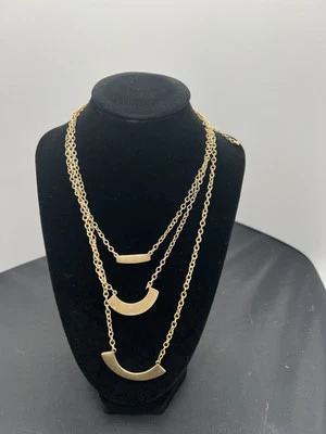 "Collar Banana Republic barra de oro en capas 15"" ajustable - nuevo en paquete" Foto 1 de 3
