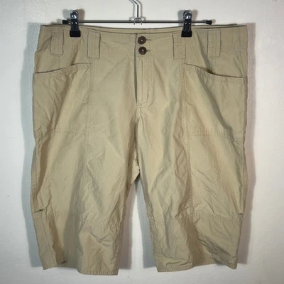 Pantalones Cortos de Senderismo Patagonia Para Mujer Algodón Orgánico Beige Talla 10 Foto 1 de 4