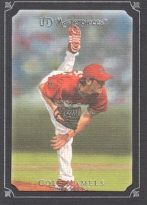 2007 UD Masterpieces Baseball Black Linen #58 Cole Hamels 09/99 Phillies