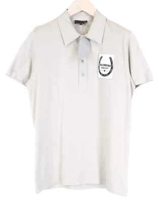 RICHMOND Polo Men`S Tee L Light Grey Short Sleeve Summer - Image 1 of 4