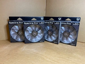 LOT 4x BitFenix Spectre Pro 140mm WHITE LED Case Fan 3-pin * BFF-LPRO-14025W-RP - Imagen 1 de 20