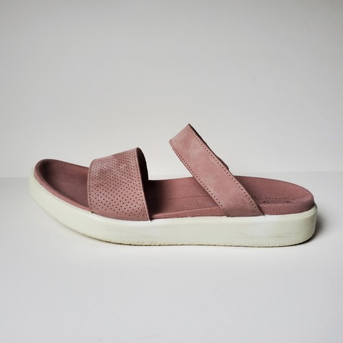 Sandali con doppio cinturino Ecco Yuma Slide taglia 40 9 9 5 in pelle scarpe slip on comode