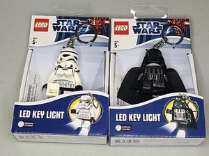 LEGO Star Wars Darth Vader Led Flashlight key Chain Plus Storm Trooper Led Light - Picture 1 of 4