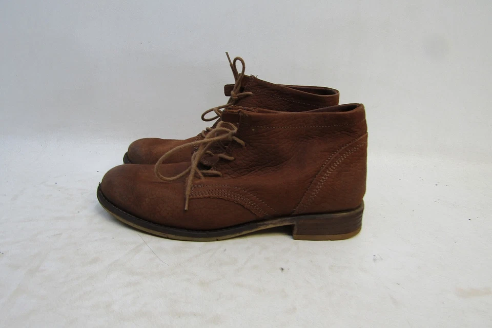 Josef Seibel 尺码 37 EUR 棕色麂皮绒系带踝靴 时尚靴 靴子 — 第 1/4 张图片