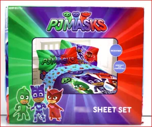 Netflix PJ MASKS Hero Time Sheet Set - Owlette Gekko Catboy Azul - COMPLETO 🙂 NUEVO 🙂 - Imagen 1 de 6