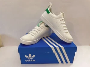 Adidas Originals Stan Smith White Green Casual Sneakers H67587 Size 2.5 - NIB - Picture 1 of 9