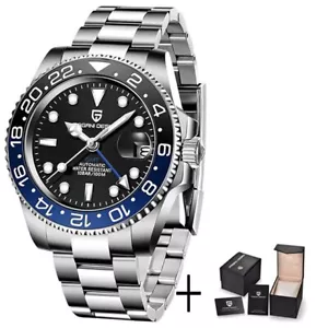 PAGANI DESIGN PD-1662 BB Luxury GMT Men Mechanical Wristwatch Sapphire Glass... - Picture 1 of 2