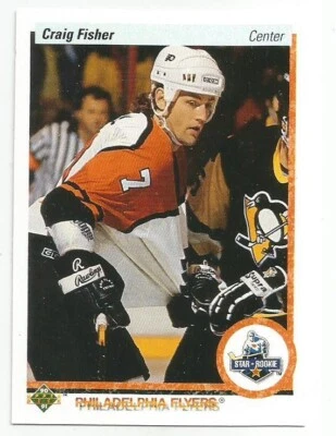 CRAIG FISHER 1990-91 UPPER DECK ROOKIE CARD NM-MT+ CONDITION - Image 1 of 2