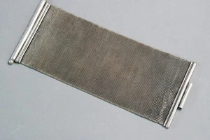 ARMBAND extra breit  SILBER Geflecht   INDIEN  undatiert  188g   8cm breit - Bild 1 von 10