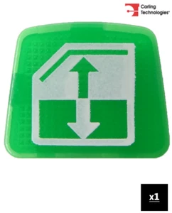 Cabezal basculante CARLING 275.9044 SERIE L (TOP) inserción elevador de ventana verde leyenda - Imagen 1 de 1