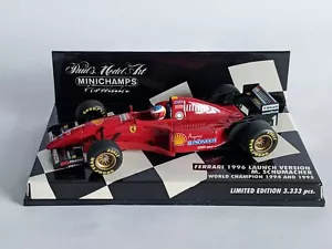 Minichamps Ferrari 1996 Launch Version Michael Schumacher 1/43 scale 510 964391 - Picture 1 of 6