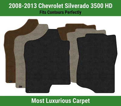 Tapetes carpete Lloyd Luxe primeira fila para 2008-2013 Chevrolet Silverado 3500 HD  - Imagem 1 de 4