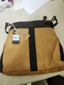 American Leather Co. Leder und Wildleder Shopper - Brookfield Cafe Latte Black Tasche - Bild 1 von 5