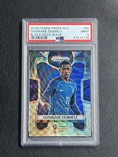 2018 Panini Prizm World Cup Ousmane Dembele Black Gold Wave Prizm #85 PSA 9