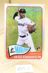 2021 Topps Chrome JAZZ CHISHOLM #TH65-2 Rookie TH65-2 RC NM+ - Picture 1 of 2
