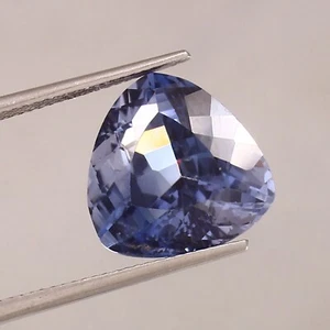 14x14 MM - AAA Quality Natural Ceylon Blue Sapphire Loose Trillion Gemstone Cut - Picture 1 of 4