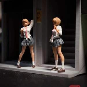 1/64 Diorama Figure Model City Street JK Uniform Girl Scene Display Doll Model - Picture 1 of 8