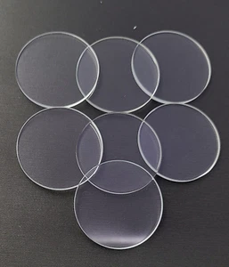 33.0mm x 2.5mm Thick Watch Parts Crystal Glass Clear Flat Round Mineral - Picture 1 of 1