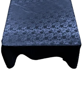 Square Tablecloth Roses Jacquard Satin (48" Inches) - Picture 1 of 41