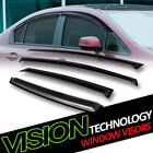 Rain/Wind Guard Smoke Tint Shade Window Visor For 12-17 Focus 4D Sedan/Hatchback