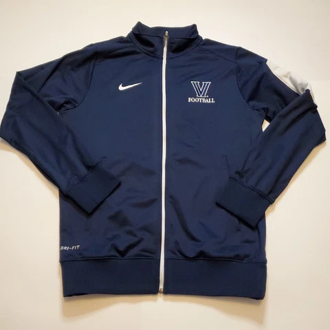Villanova Wildcats Football Nike Dri-Fit Full Zip Blue Jacket XS Excellent Cond Cover