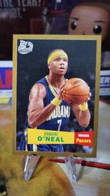 2007 Jermaine O'Neal Topps 50th Anniversary Gold #/2007 Card Indiana Pacers - Image 1 of 2