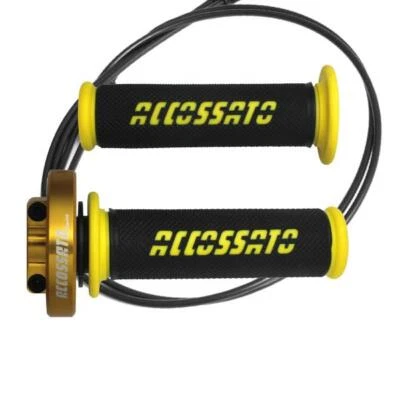 Accossato gold quick throttle control grips GR006 gold Yamaha YZF R1 2007-2008 - Imagem 1 de 4