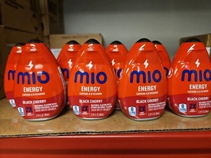 BIG MiO Energy Black Cherry Naturally Flavored Liquid Water 8 3.24 Fl Oz 02/25 - Picture 1 of 2