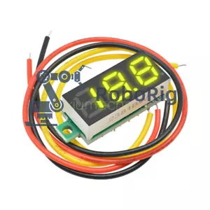 0.28" Yellow 3-Wires LED DC 0-100V Voltmeter Digital Display Voltage Panel Meter - Picture 1 of 1