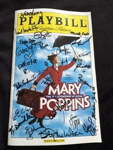 Mary Poppins On Broadway Signed Playbill From Cadillac Palace - Picture 1 of 4