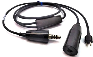 Plantronics Gas Mask to SHS 1038-02 Military ATC Y-Adapter 92056-02 Genuine - Afbeelding 1 van 6